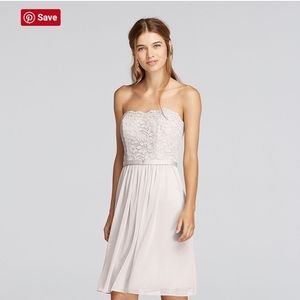 Wine/RED | Short Scalloped Lace Mesh Dress DB